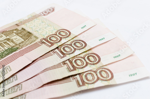 Russian money, cash, banknotes, bills