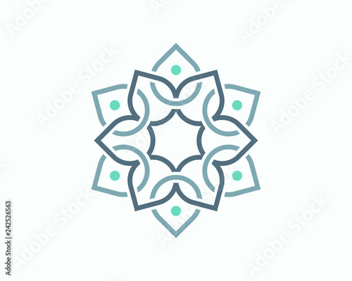Connected Leaf Yoga Illustration