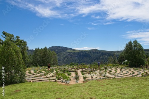 The Labyrinth in Hogsback, South Africa. This is a popular tourist attraction and landmark. 