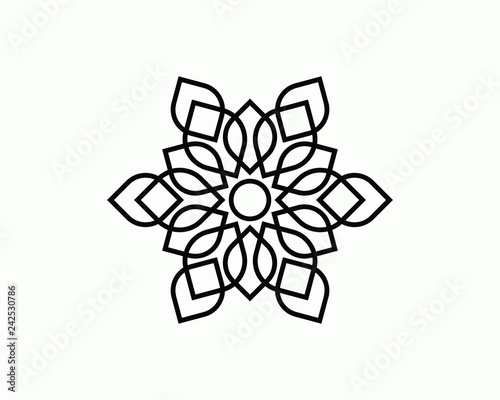 Connected Leaf Yoga Illustration