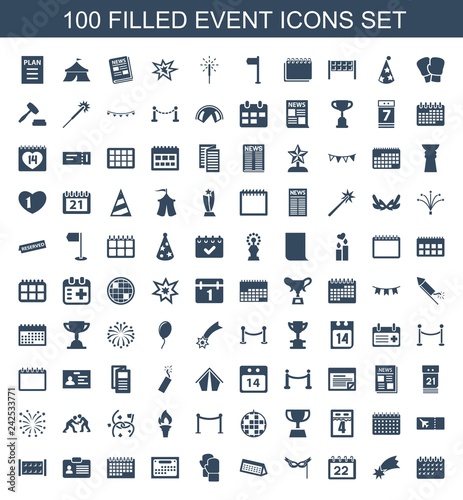 100 event icons