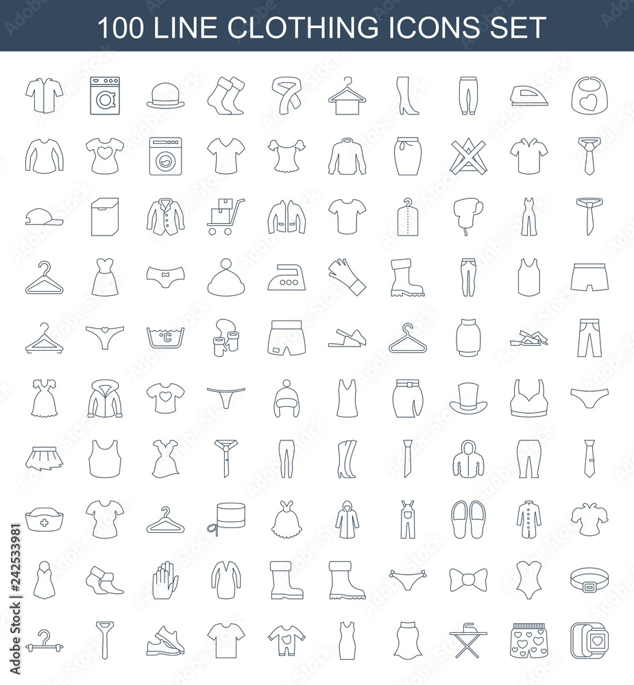 100 clothing icons 100 clothing icons