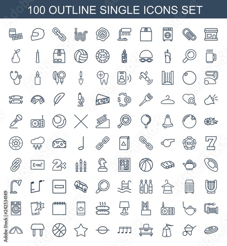 100 single icons