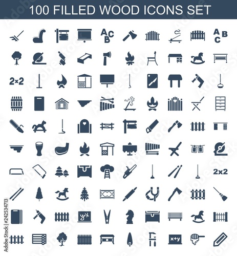 wood icons