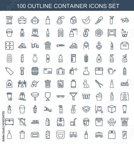 100 container icons