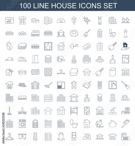 100 house icons