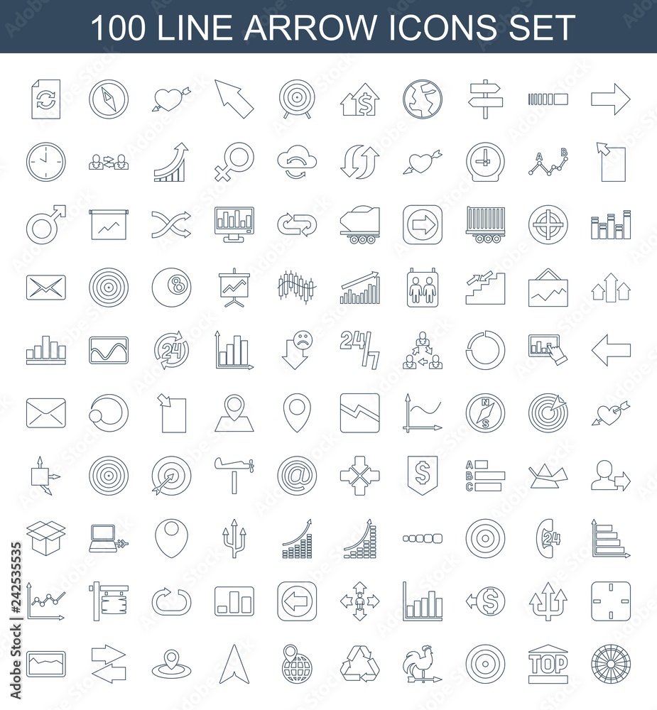100 arrow icons