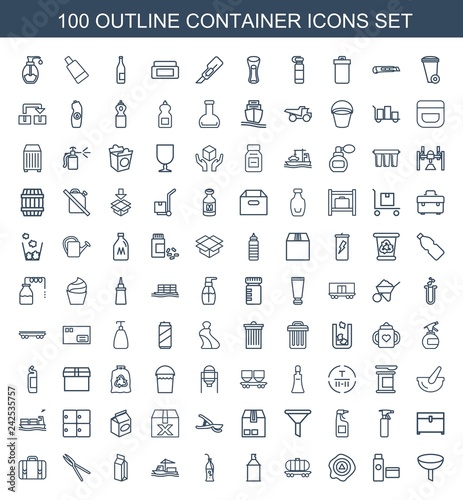 100 container icons