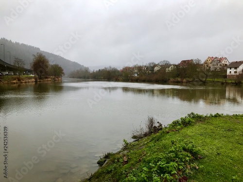 Obraz na płótnie Tauber-Zufluss in Main in Wertheim 