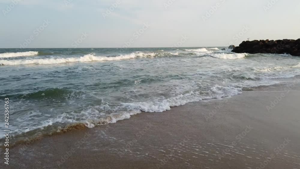 Sea Wave and Beach in Hau Hin, Thailand Sea Wave and Beach in Hau Hin, Thailand