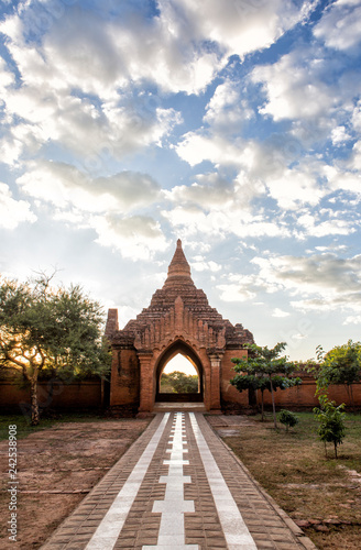 buddhist temple in bangan photo