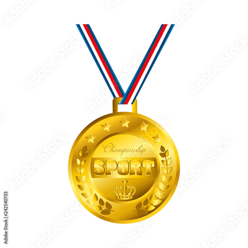 champion sport medal icon