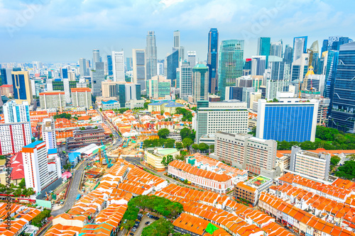 Singapore downtown of moder...