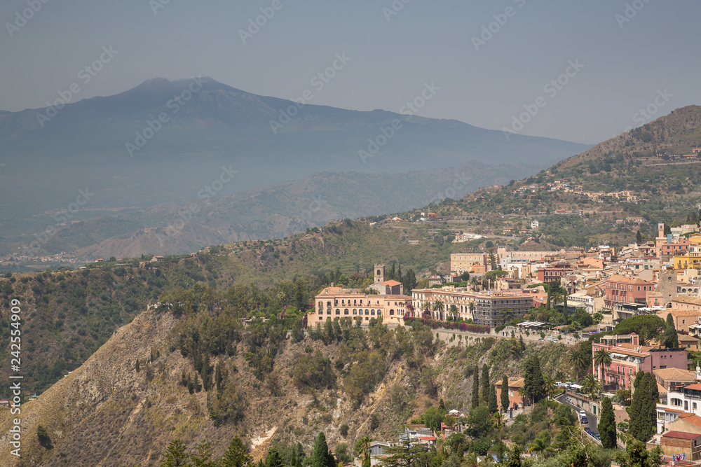 A view in Taormina in Sicily