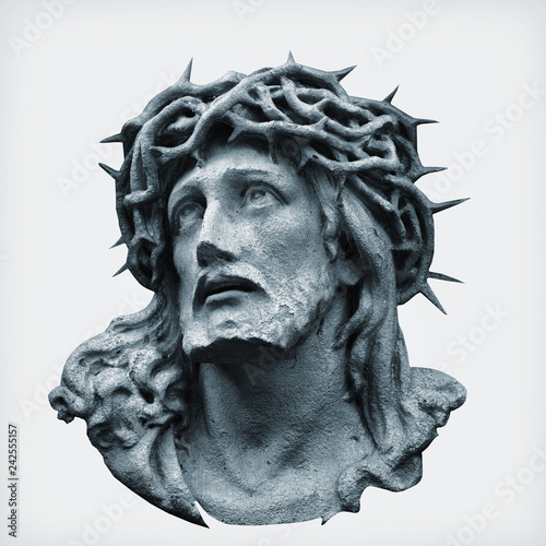 Antique statue of Jesus Chr...