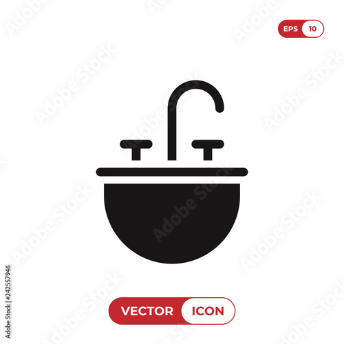 Sink icon vector