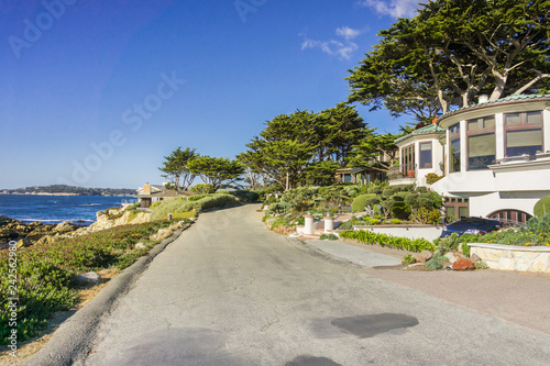 Fényképezés Driving on the Pacific Ocean coast, in Carmel-by-the-sea, Monterey Peninsula, Ca