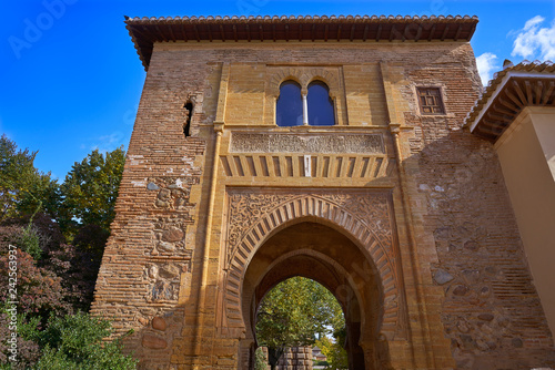 Alhambra arch Puerta del vino in Granada