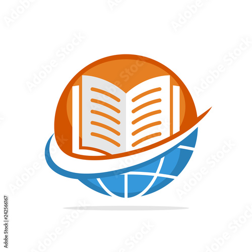 Vector illustration icons with the concept of global education