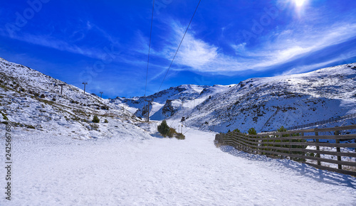 Sierra Nevada mountain ski resort Granada