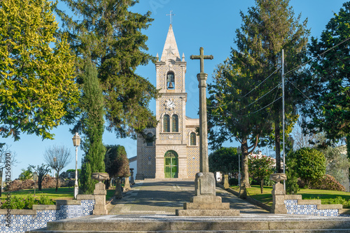 Santa Eulalia church in Pacos de Ferreira, north of Portugal. Mother church photo