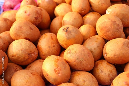 Sapodilla fruit at street food
