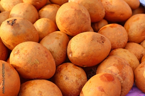 Sapodilla fruit at street food