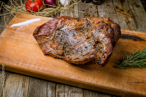 Obraz na płótnie brisket beef on board
