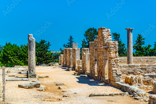 Ruins at compound of the temple of Apollo Hylates on Cyprus photo