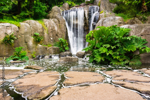 Huntington Falls, an artificial waterfall in Golden Gate Park, San Francisco, California photo