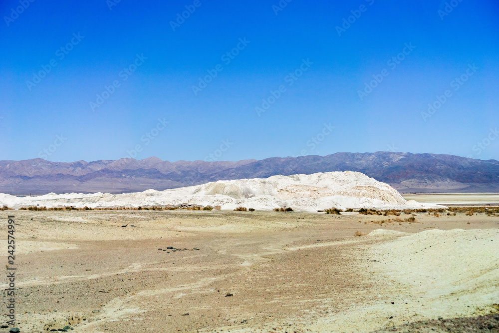 Industrial minerals extracted by the mining operations from Searles Lake basin, Mojave Desert, California