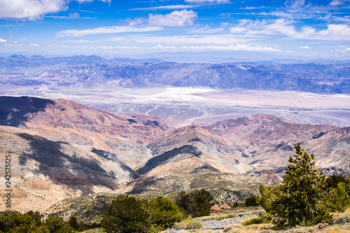 View towards Badwater Basin from the trail to Telescope Peak, Death Valley National Park, California