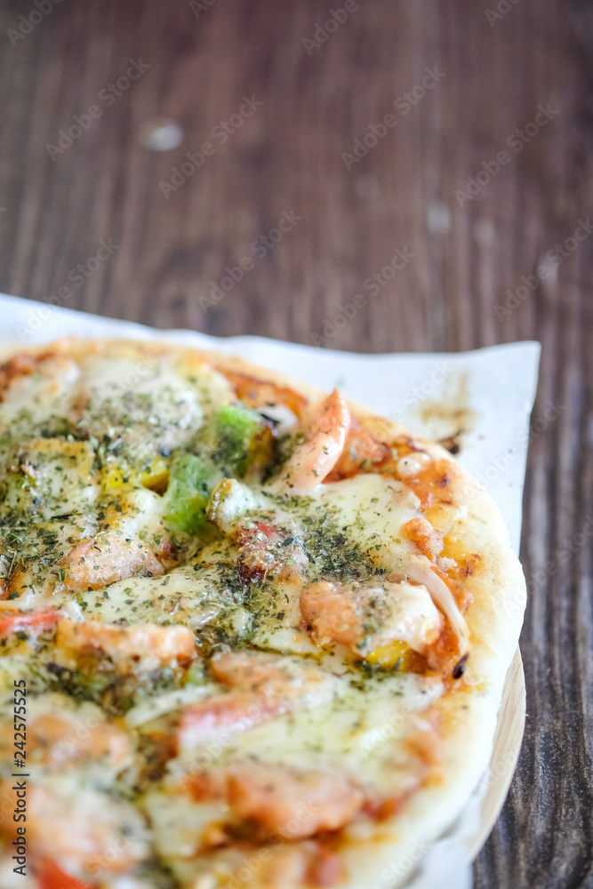 closeup Pizza Homemade closeup Pizza Homemade