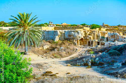 Tombs of the kings on Paphos, Cyprus photo