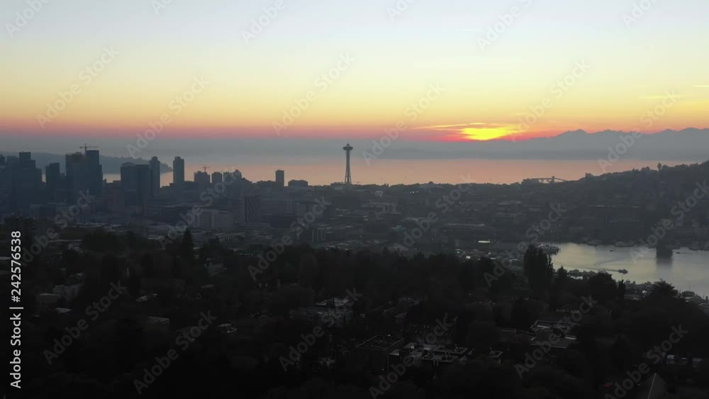 Seattle Washington Lake Ocean Skyline Landscape Seattle Washington Lake Ocean Skyline Landscape