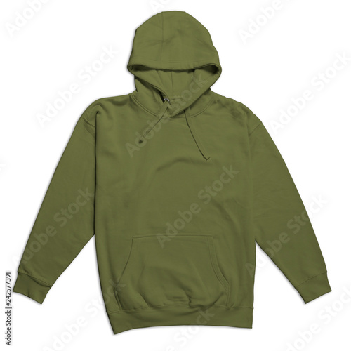 military green hoodie mock up