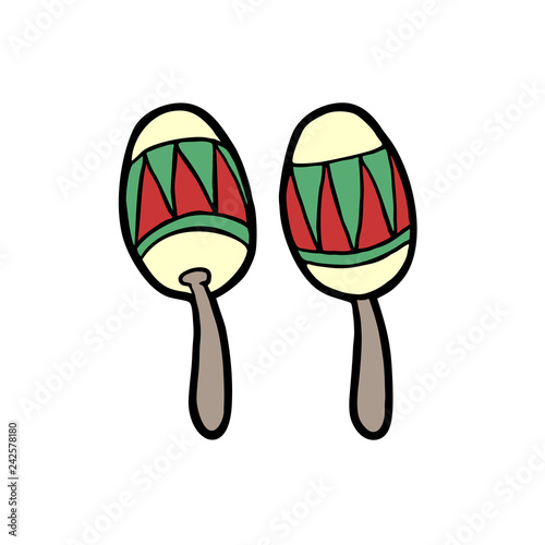 maracas illustration