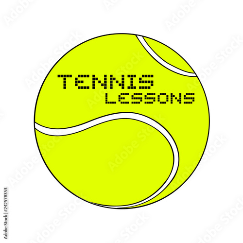 Design of tennis emblem