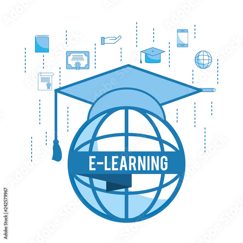 global education study with graduation cap