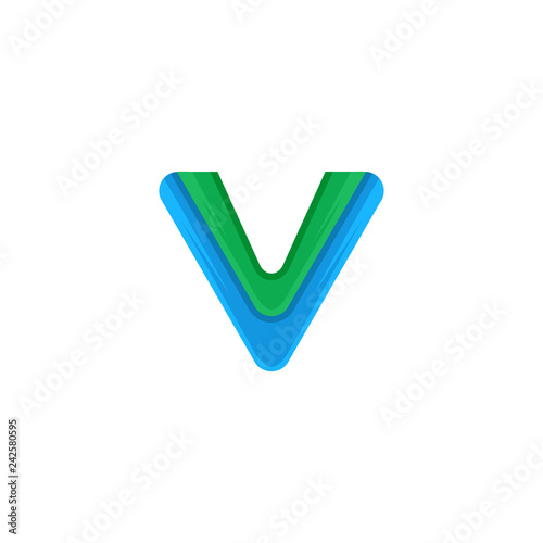 Letter v logo template vector illustration