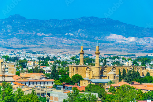 Aerial view of Lefkosia, Cyprus photo