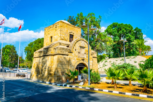 Kyrenia/Girne gate marking entrance to the old town of Lefkosa, Cyprus photo