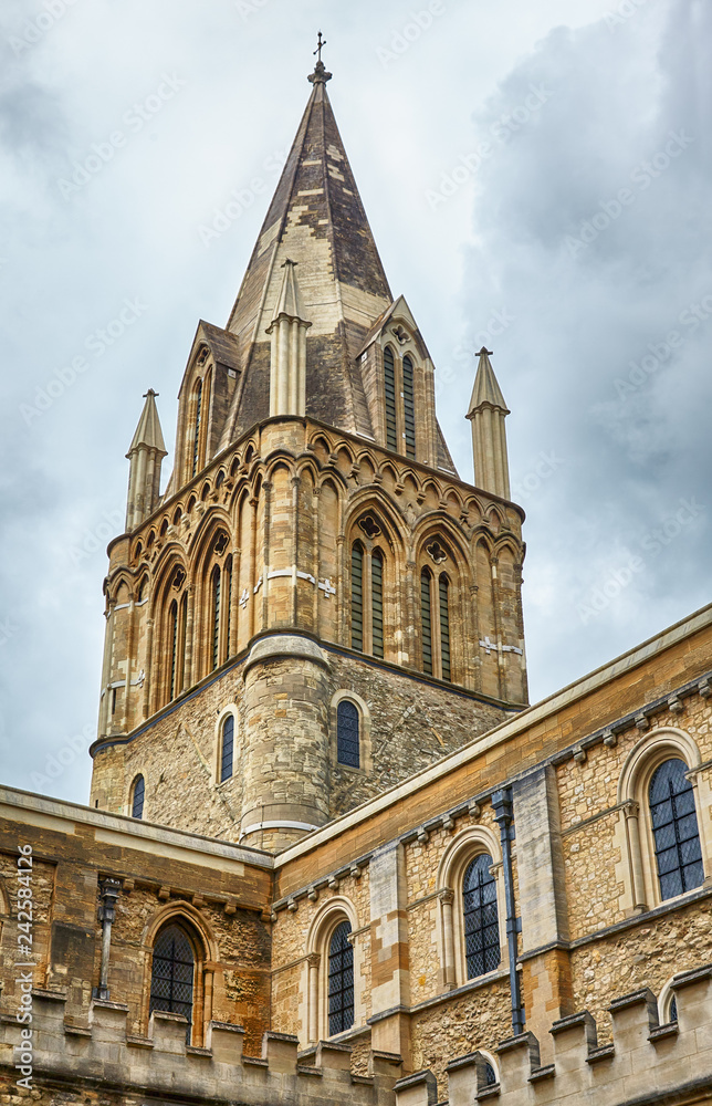 The crossing tower of Christ Church Cathedral. Oxford. England