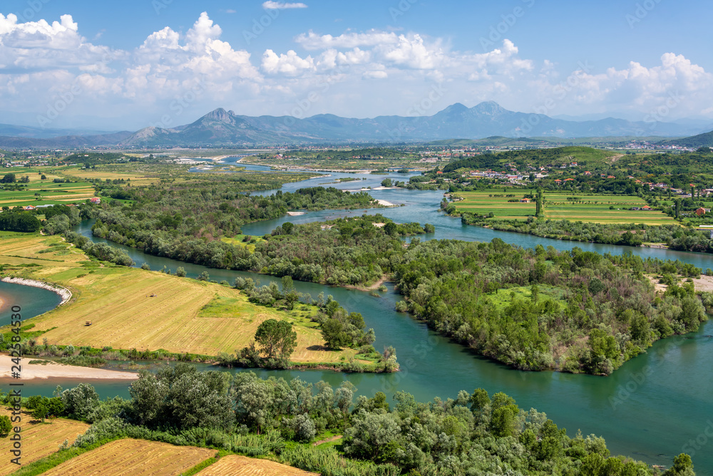 Fields and Rivers in Northern Albania