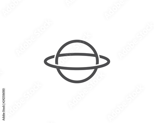 globe tech ilustration logo vector