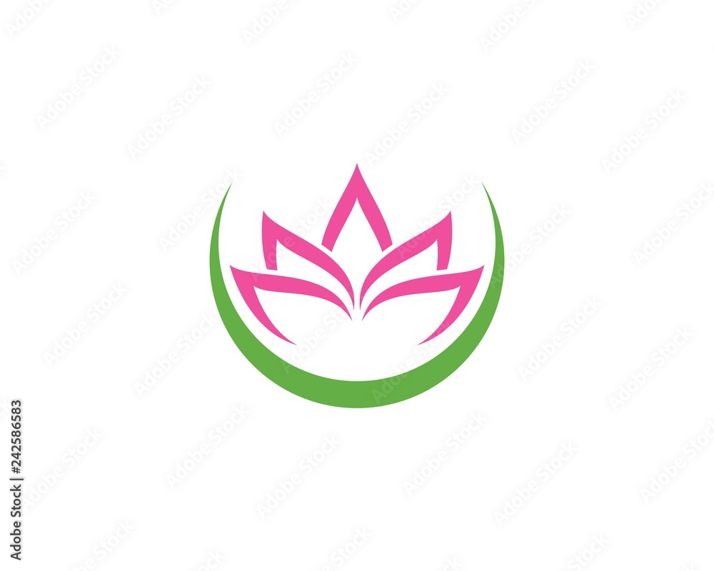 Lotus flowers logo