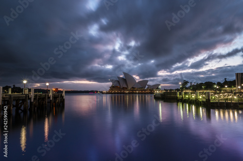 clouds over sydney harbour at dawn © Tim