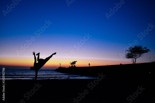 Disfrutando el atardecer