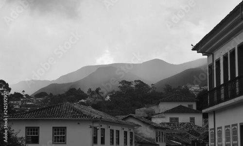 Foggy Ouro Preto Landscape photo