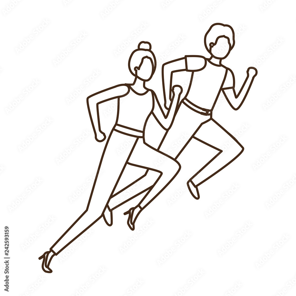 business couple avatar character business couple avatar character